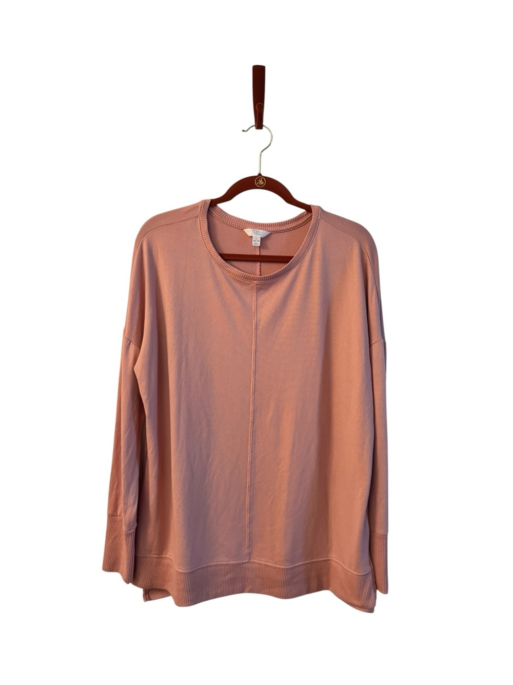 Time and Tru Mauve Pink Crewneck Sweatshirt Large